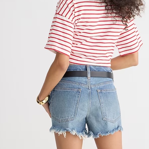 🆕 J. Crew Relaxed Denim Short in Baxter Street Wash • Womans Size 27 - Picture 5 of 8